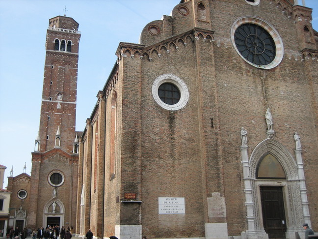 La Chiesa dei Frari. Voyage à Venise. Sur la route des fondamente nove.
