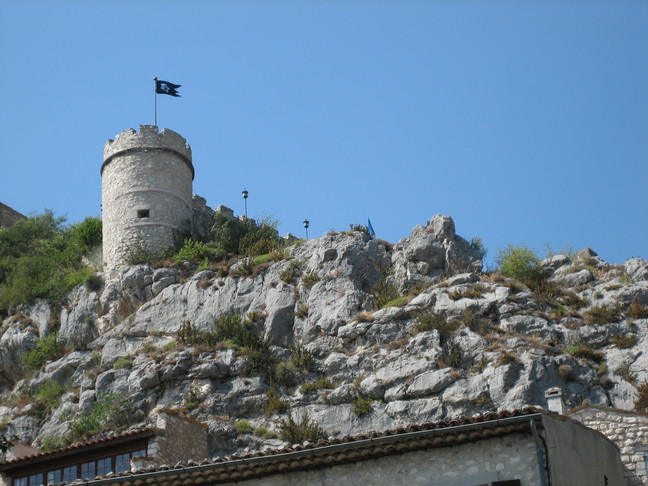 Château-fort de Trigance. Tout près du Verdon. Trigance.