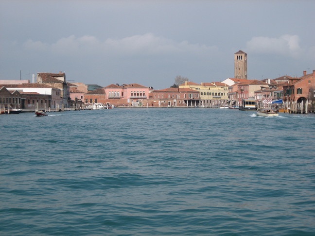 Murano, vue de la mer. Voyage à Venise. Les îles du nord.