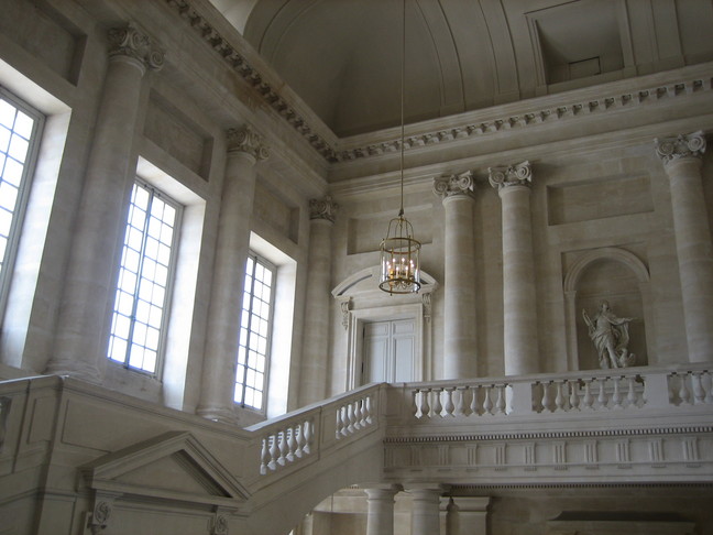 Escalier d'entrée du château de Versailles. Week-end royal. Appartements royaux du château de Versailles.