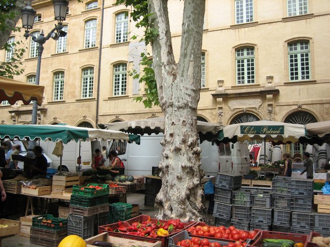 Samedi, encore un marché ! Hérault, Gard, Camargue et Aix en Provence. Aix en Provence.