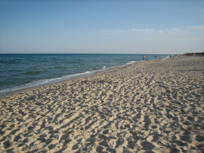 La plage de Yasmine Hammamet. CAp 2009 à Hammamet.