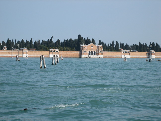 Ile-cimetière de San Michele. Voyage à Venise. Les îles du nord.