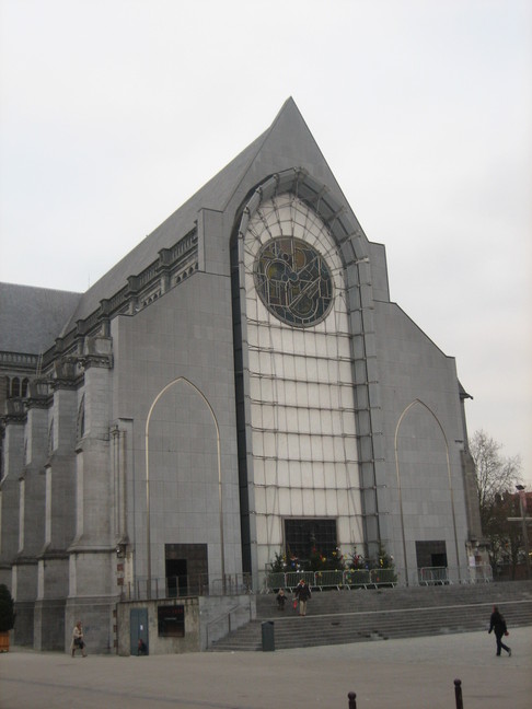 La cathédrale de la Treille à Lille. Fêtes de fin d'année 2008. Réveillon de Noël.