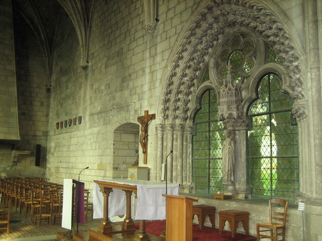 La salle capitulaire de la cathédrale de Noyon. Week-en en Picardie. Noyon.