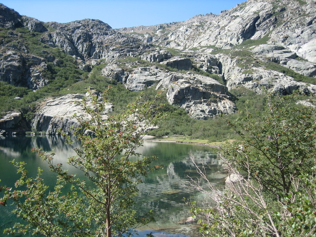 Le lac de Melo. Découverte de la Corse. La Restonica et Corte.