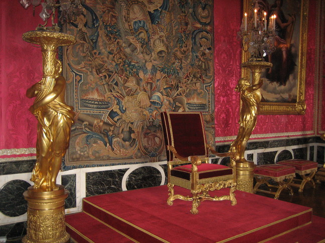 Salle du trône. Week-end royal. Appartements royaux du château de Versailles.