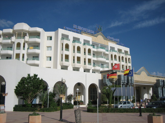 Retour à l'hôtel El Mouradi. CAp 2009 à Hammamet.