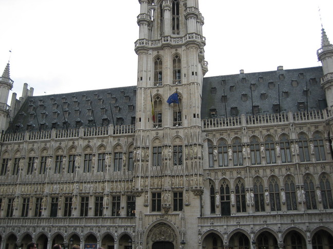 Hôtel de ville de Bruxelles. Une journée à Bruxelles. Dans le centre de Bruxelles.