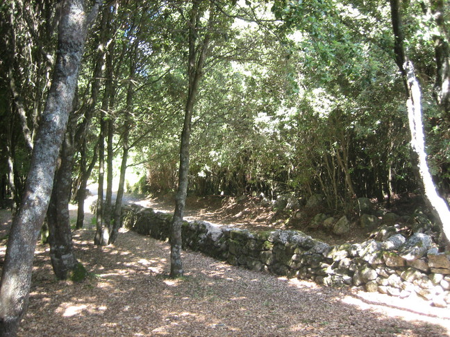 Début du parcours à travers les sites archéologies de Levie. En Corse. Golfe du Valinco et Alta Rocca.