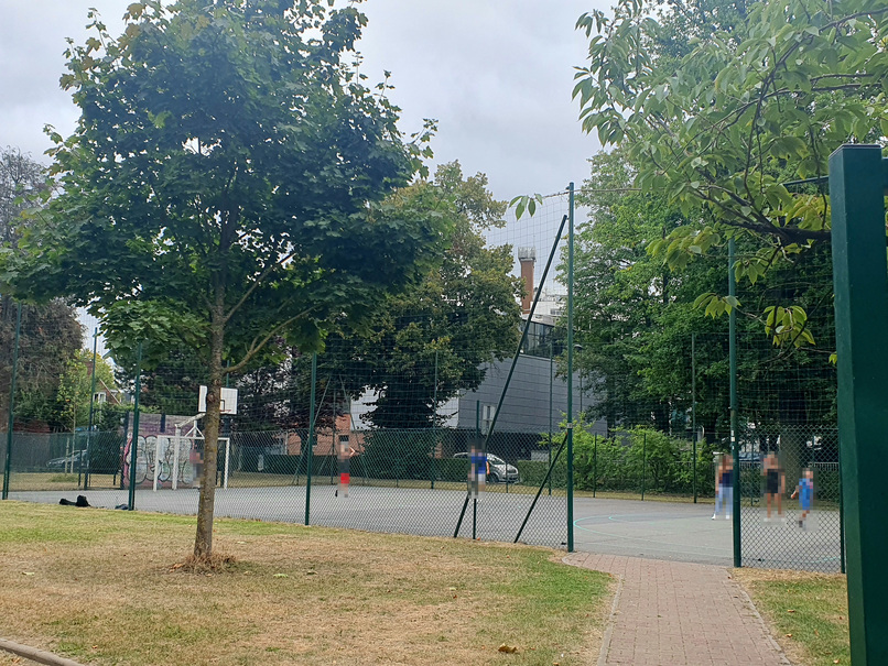 Terrain de basket, La Madeleine - Botanique