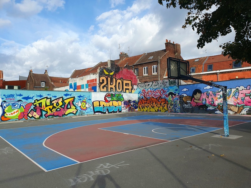 Terrain de basket, Lille-Moulins - Philippe de Comines
